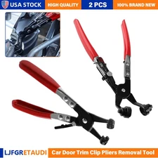 45° Hose Clamp Pliers Angled Swivel Jaw Locking Fuel Coolant Clip Repair Tools