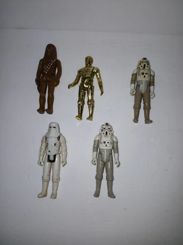 Vintage Star Wars Figures 1977-1980 Chewbacca C3PO ATAT Drivers READ DESCRIPTION