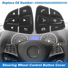 Steering Wheel Control Button Cover for Mercedes-Benz A Class (W176) 16-18
