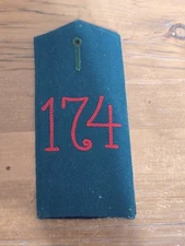 German WW1 Shoulder Board #174 Westphalian  Original LOOK