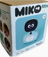 Miko Mini Interactive Educational Robot Blue COPPA Certified HD Camera Speakers