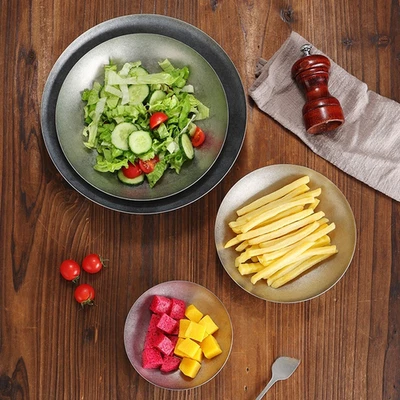 Stainless Steel For Salad Serving Plate Round Deep Design for Daily Use - Image 1 of 4