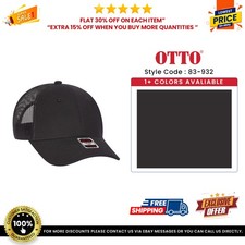 OTTO CAP 6 Panel Low Profile Mesh Back Trucker Hat - 83-932