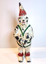 Antique Cast Iron A. C. Williams Penny Coin Bank Circa 1900’s Circus Clown Orig.