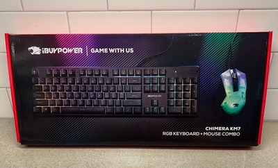 iBUYPOWER Chimera KM7 RGB Gaming Keyboard + Mouse Combo (Brand New in Box)