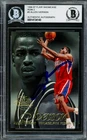 Allen Iverson Signed 1996-97 Flair Showcase Row 2 RC 3 76ers Beckett #14134140