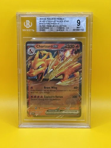 Charizard ex 161 Sv: Scarlet & Violet Promo Beckett 9!