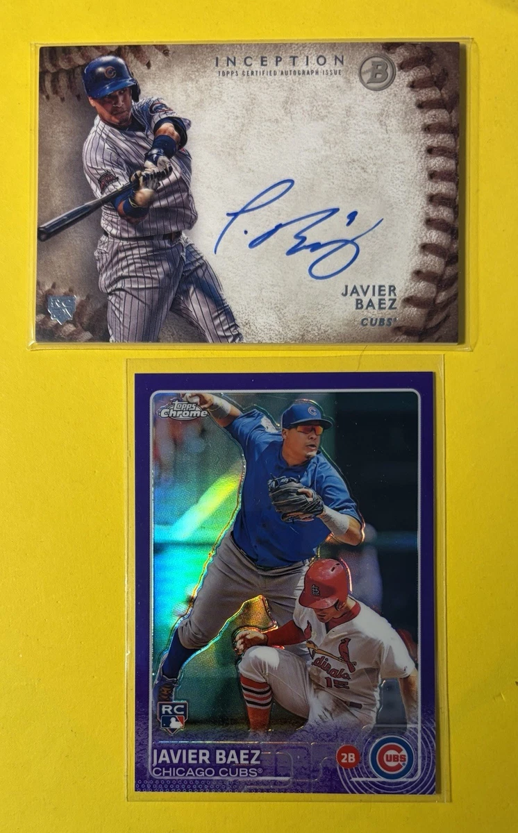 Topps NOW ワールドシリーズ ハビアー javier サイン auto Javier Baez Autographed Baseball Cards for sale | eBay