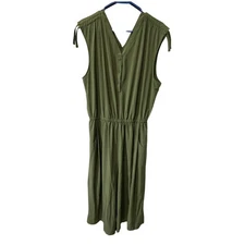 The North Face Womens Wide Leg Green Jumpsuit Athletic Size XL