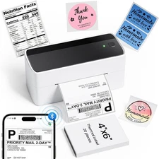 Phomemo 241BT Bluetooth Shipping Label Printer 4x6 for Small Business USPS LOT