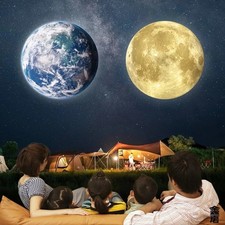 USB Galaxy Projector Moon Earth Starry Sky Night Light Bedroom Lamp