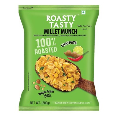 Roasty Tasty Millet Munch Chatpata 200g Gluten Free Healthy Snacks For Every One