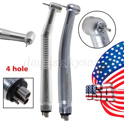 Dental High Speed Handpiece Push Button Air Turbine 4 Holes Fit NSK Pana Max JSD