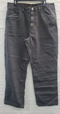 New SUPERDRY 5 Pocket Straight Leg Work Pant Charcoal Size 34X32