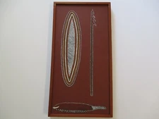 OMANANDA PAINTING POINTILLISM TRIBAL SPIRITUAL ABSTRACT MODERNISM RARE LONG ART