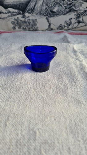 Œil Prothétique En Verre Ancien - Bleu Clair - 22mm - Neuf