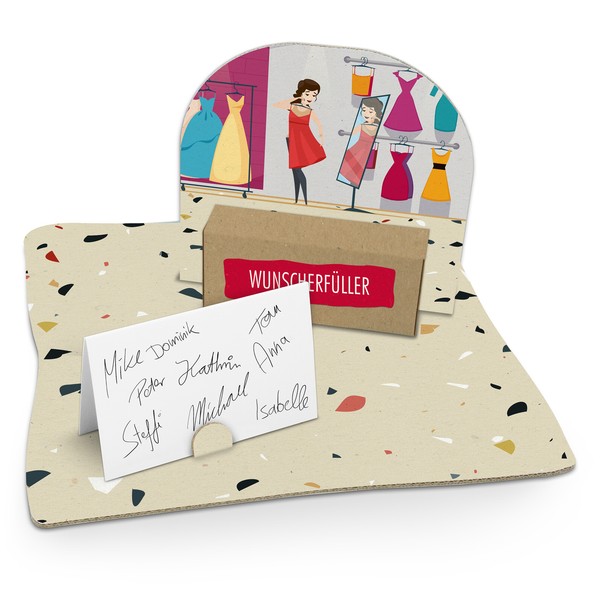 Itenga Geldgeschenk Verpackung Shopping Gutschein Einkaufen Karte Geschenk-image