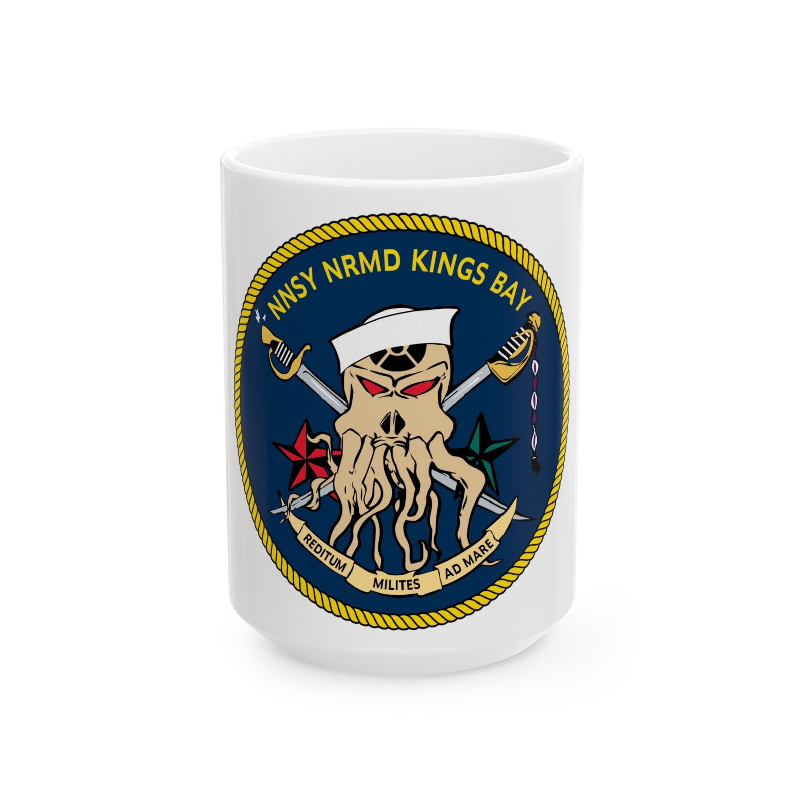 Norfolk Naval Shipyard Kings Bay Georgia Squids (U.S. Navy) White Coffee Mug