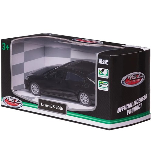Lexus ES300h, Modelo de Metal Diecast Car Scale, Coches de Juguete Coleccionables, Negro, 1/43 - Imagen 3 de 6