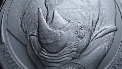 2020 South Africa Big Five Rhino 1 oz Silver Coin BU