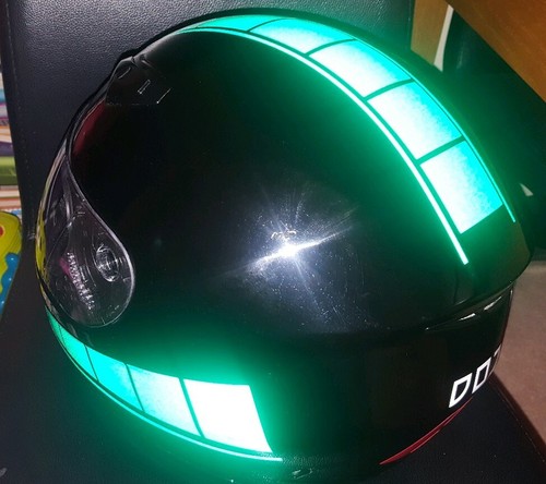REFLECTIVE SPEED HELMET/TANK STICKERS DECALS MOTORCYCLE RACING KENNY RED NIGHT - Picture 11 of 12