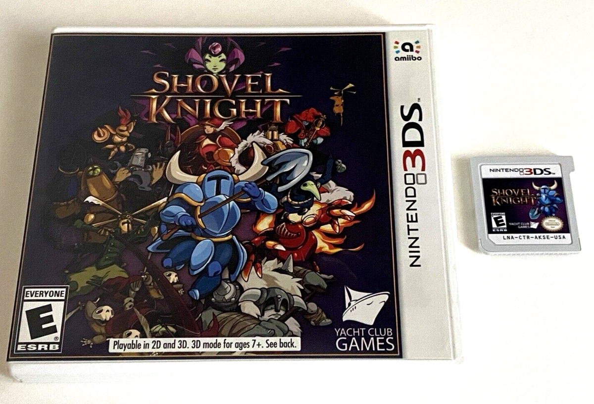 Shovel Knight Nintendo 3DS Game Case Cartridge 2D Platformer Zelda