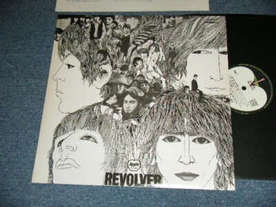 The BEATLES Japan 1974 AP-8443 NM LP REVOLVER w/Black Sleeve, TOSHIBA E ...