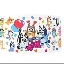 1.5 INCH Bluey GROSGRAIN RIBBON Hair Bow Supplies Party Friends Dog 1256209