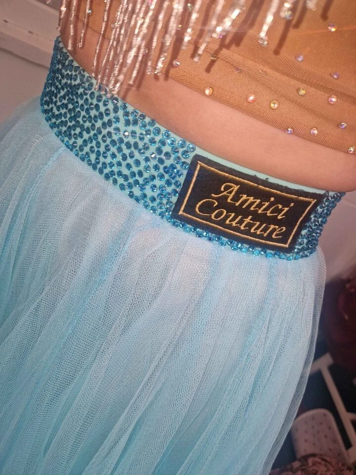 Amici couture 3 piece ballroom and Latin dress size 6-10 - Image 3 of 4