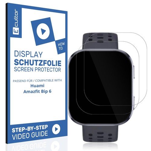 2x Film de protection 3D pour Huami Amazfit Bip 6 flexible Film d'écran Full - 第 1/6 張圖片