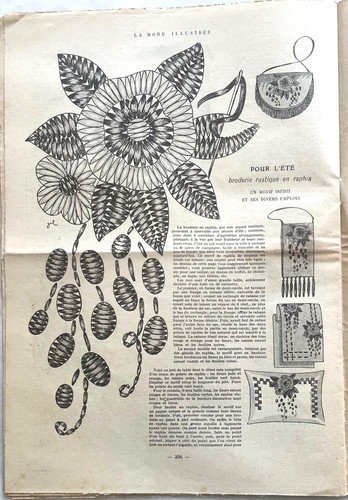 La Mode Illustrée Nr. 25 vom 22. Juni 1924 Tagebuch der Familie Couture Hut - Bild 4 von 5