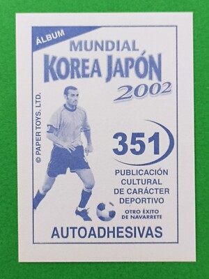 2002 Navarrete Korea Japan World Cup FIFA Ax Sticker #351