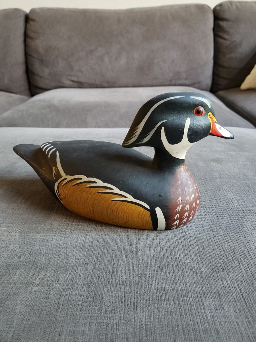 THE WOODEN BIRD FACTORY Mallard Decoy Signed - Hoverud '79