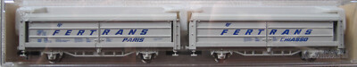 Fleischmann N, Schiebewandwagen-Set,  FERTRANS  1.Wagen PARIS, 2.Wagen CHIASSO 