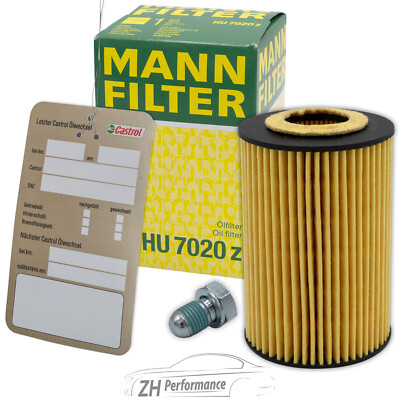 MANN ÖLFILTER + ÖLABLASSSCHRAUBE Audi Seat Skoda VW 1,6l 2,0l TDI