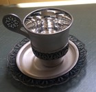 5 Rare Soviet Melchior Cups Silver & Gold Demitasse Cup Vintage NIB — photo 9