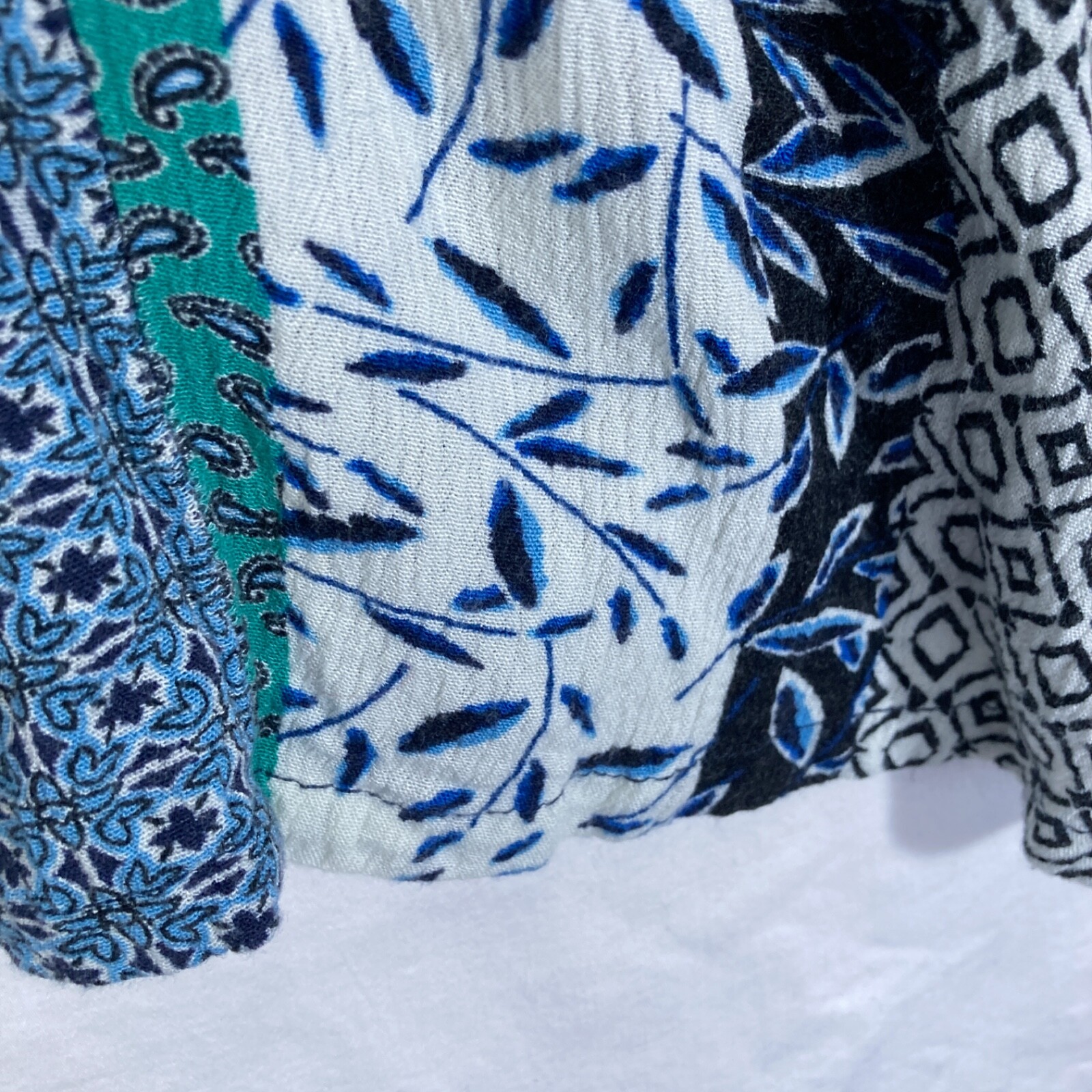 Flared Sleeve Patchwork Crochet Tunic Boho Zac & … - image 5