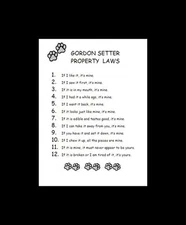 Gordon Setter - CUSTOM MATTED - Dog Art Print - P/L