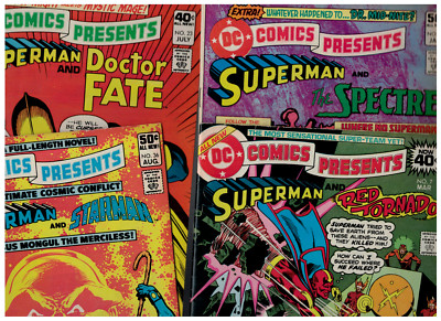 DC COMICS PRESENTS #7, #23, #29, #36 - MONGUL - DR MIDNITE - SPECTRE - DR FATE