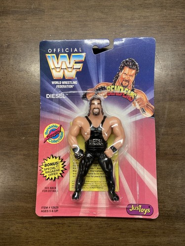 WWF JustToys Bend-Ems Series 1 Diesel WWE Kevin Na...