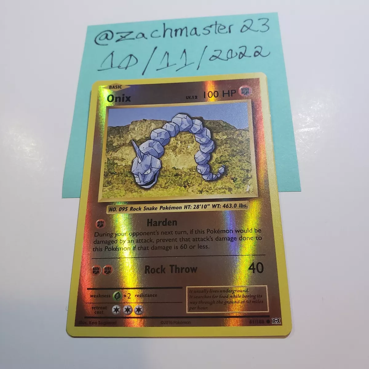 Pokemon - Onix (61/108) - XY Evolutions