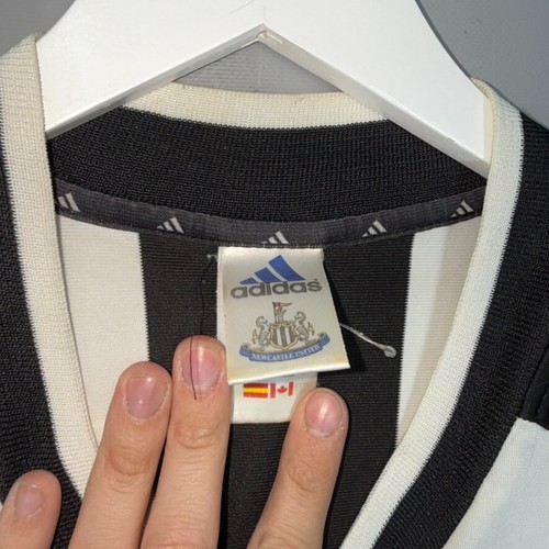 NEWCASTLE UNITED 2001/2003 HOME FOOTBALL SHIRT JERSEY ADIDAS SIZE L #9 SHEARER - Picture 5 of 9