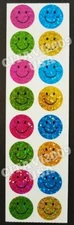 HAMBLY STUDIOS  PRISMATIC STUCKERS COLORFUL SMILEY FACES REWARD TEACHER VINTAGE