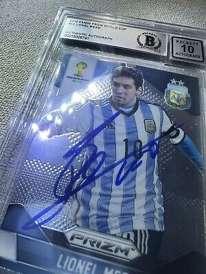 2014 Prizm World Cup 🇦🇷 Lionel Messi Signed On Card AUTO 2014 Prizm World Cup 🇦🇷 Lionel Messi Signed On Card AUTO