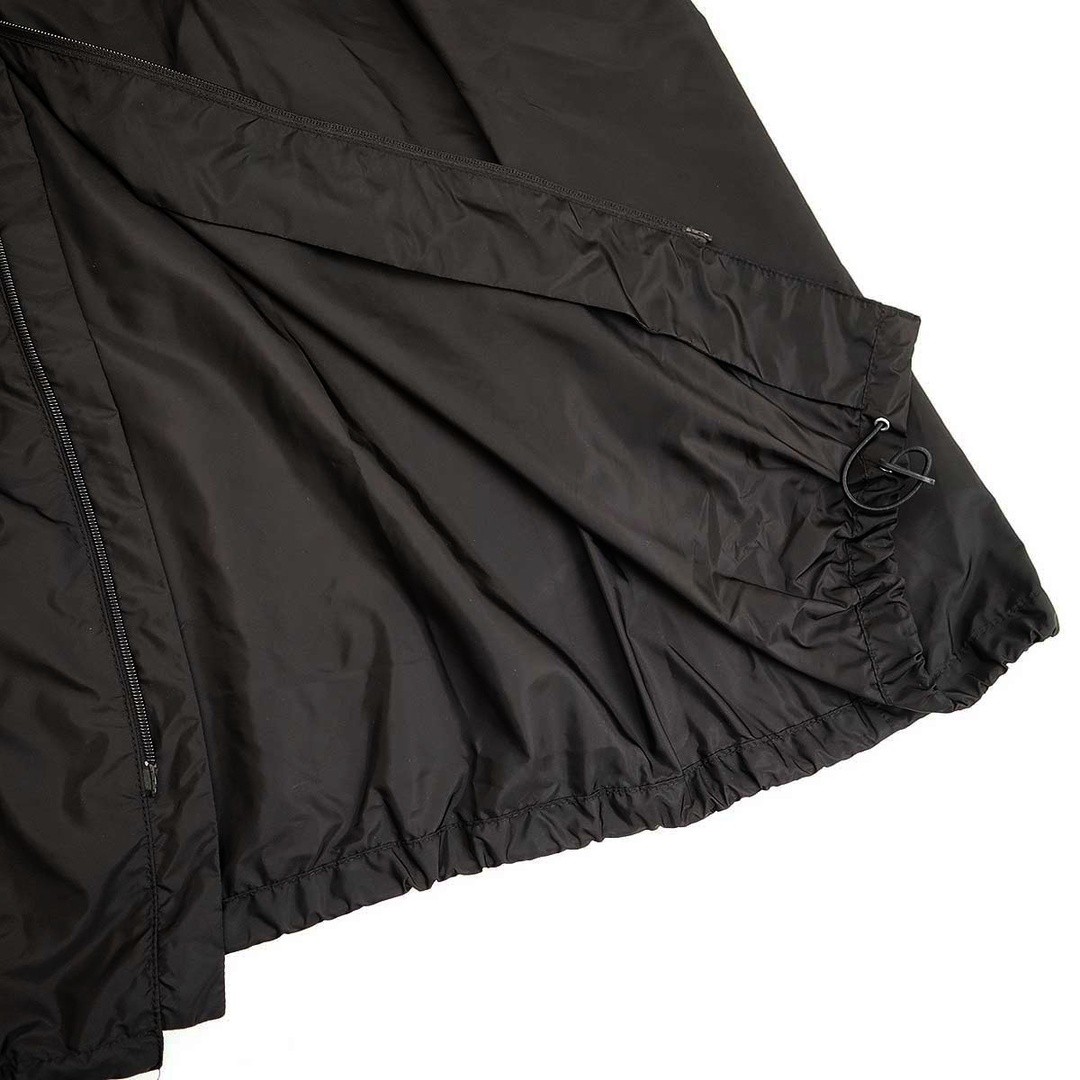 PRADA 23AW RE-NYLON Nylon Hooded Raincoat 292113 S231 1WQ9 Black 36S Used MESC-0 thumbnail 6