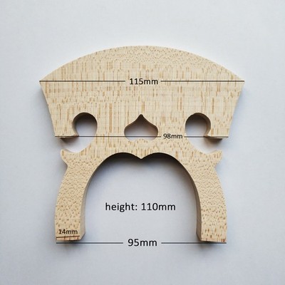 Viol Viola da Gamba Maple Bridge 7 String Accessory Bass Viola Cello Parts 95mm