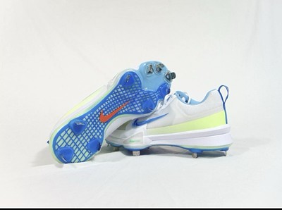 Nike Force Trout 9 Pro Cleats Baseball White/Volt/Blue FQ7941-100 Men s Size 7