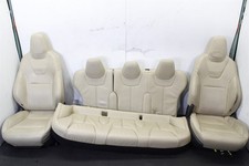 2016 Tesla Model S Seat Set Tan Front Rear Complete 12-16