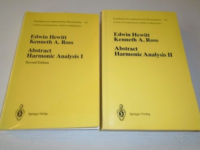 1994 - Abstract Harmonic Analysis Volumes I and II