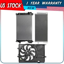 AC Condenser Radiator Cooling Fan Kit For 2012 2013 14 15-19 20 Chevrolet Sonic